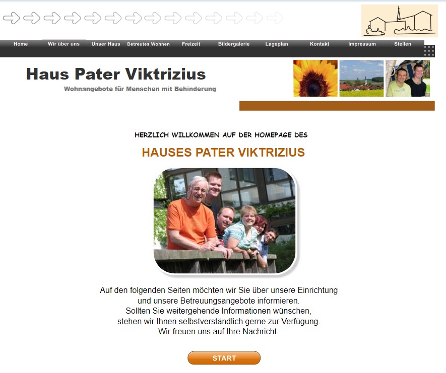Homepage von Haus Pater Viktrizius Wohnangebote für Menschen mit Behinderung